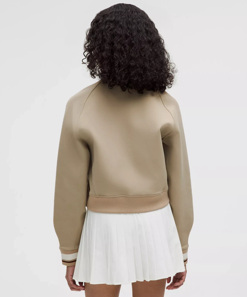 Snap-Front Collegiate Jacket | Women's Coats & Jackets