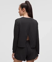 Pace Crush Cross-Back UV-Protective Graphic Long-Sleeve Shirt | Women's Long Sleeve Shirts