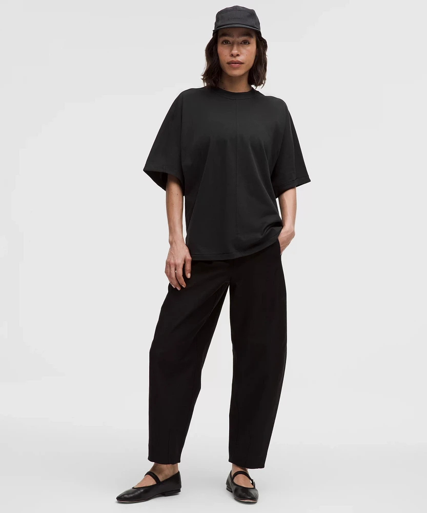 Cotton Jersey Oversized Dolman Tee *Stitch Detail | Women's Short Sleeve Shirts & Tee's