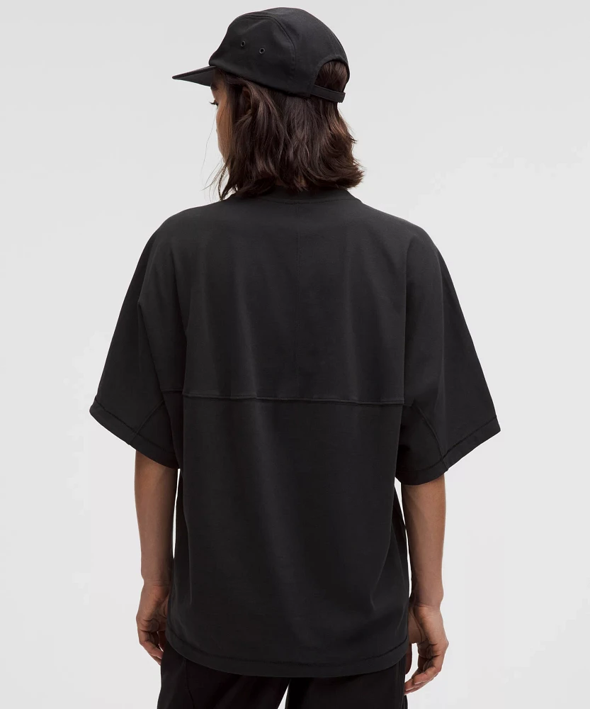 Cotton Jersey Oversized Dolman Tee *Stitch Detail | Women's Short Sleeve Shirts & Tee's