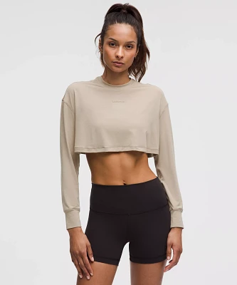 Jersey Training Super-Cropped Long-Sleeve Shirt | Women's Long Sleeve Shirts