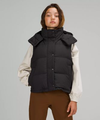 Wunder Puff 600-Down-Fill Cropped Vest | Women's Coats & Jackets