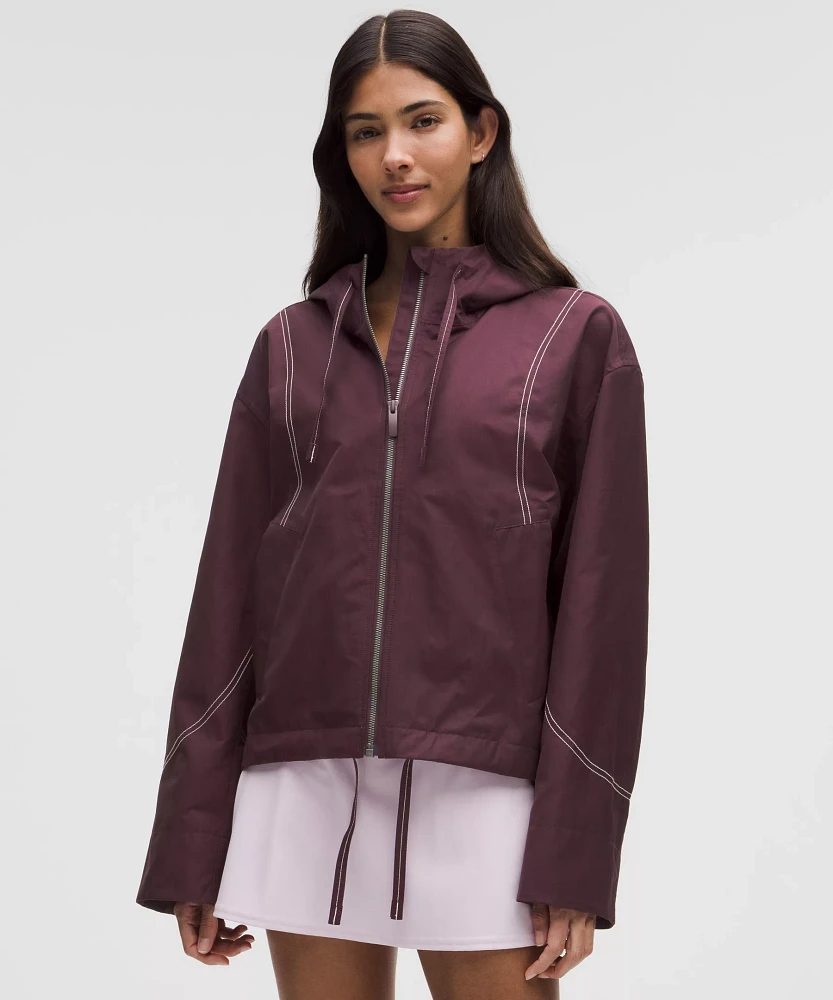 Water-Resistant Cropped Hooded Jacket | Women's Coats & Jackets