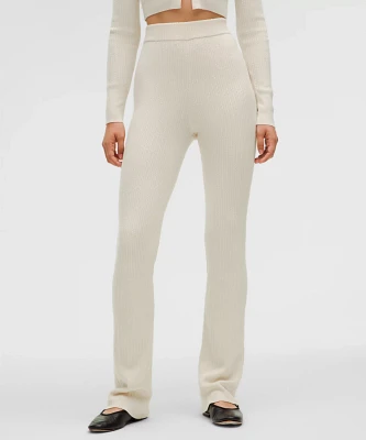 Ribbed Merino Wool-Blend Pant | Women's Pants