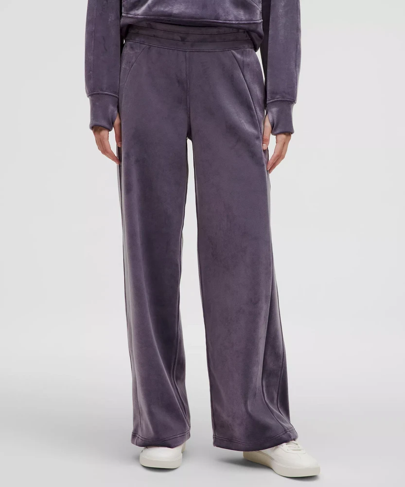 Scuba Mid-Rise Wide-Leg Pant *Velvet | Women's Sweatpants