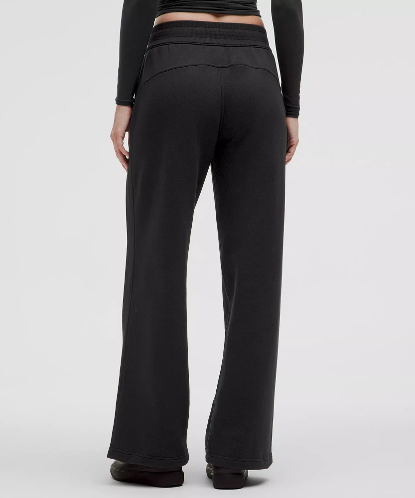 Scuba Mid-Rise Wide-Leg Pant *Short | Women's Sweatpants