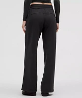 Scuba Mid-Rise Wide-Leg Pant *Short | Women's Sweatpants