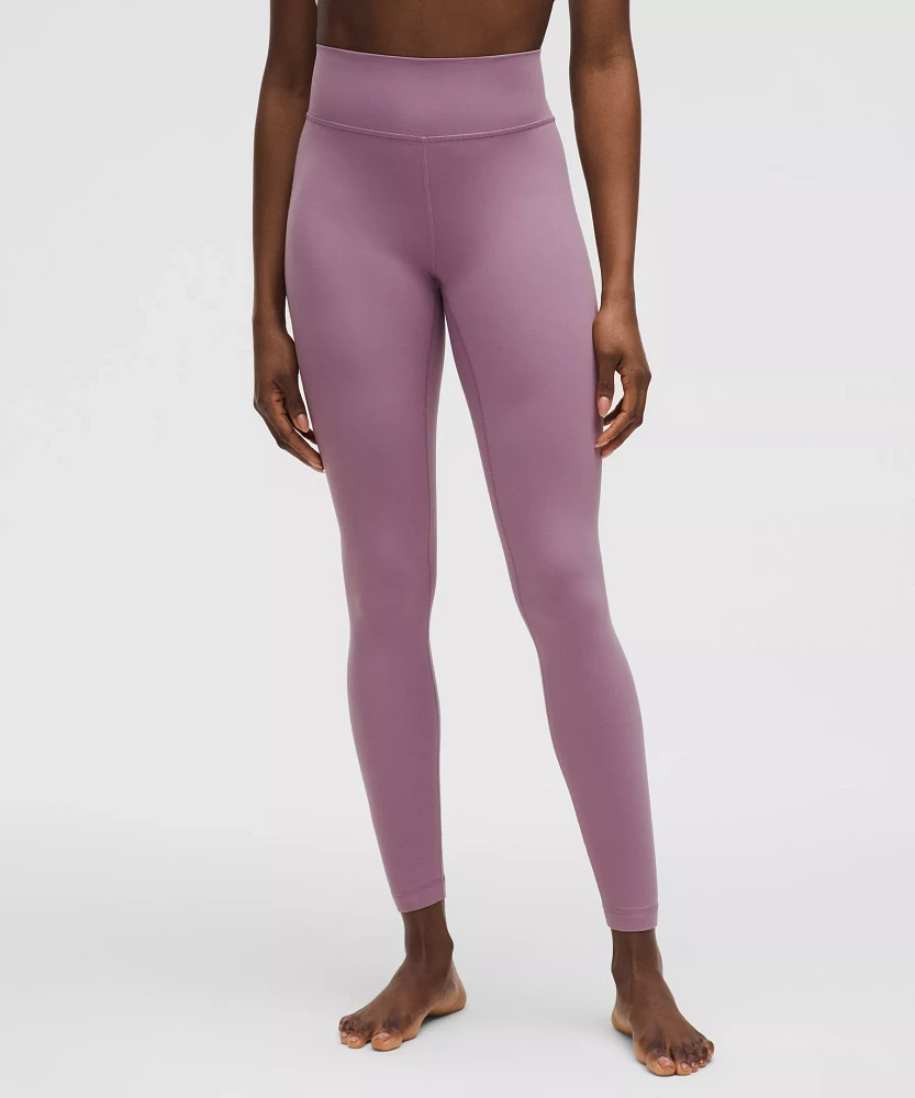 Groove High-Rise Ribbed Panel Tight 28" | Women's Leggings/Tights