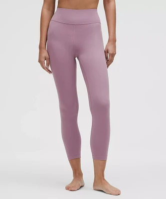Groove High-Rise Ribbed Panel Tight 25" | Women's Leggings/Tights