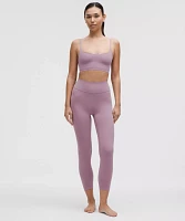 Groove High-Rise Ribbed Panel Tight 25" | Women's Leggings/Tights