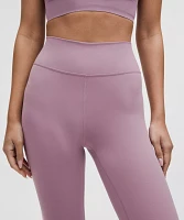 Groove High-Rise Ribbed Panel Tight 25" | Women's Leggings/Tights