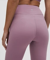 Groove High-Rise Ribbed Panel Tight 25" | Women's Leggings/Tights