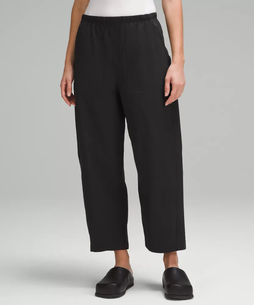 Lightweight Mid-Rise Barrel-Leg Cropped Pant | Women's Capris