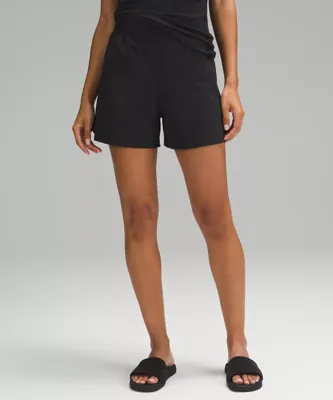 Stretch Woven Relaxed-Fit High-Rise Short 4" | Women's Shorts