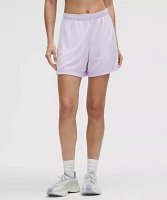 Double-Layered Mesh Mid-Rise Short 5" | Women's Shorts