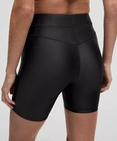 Satin Shine High-Rise Short 6" | Women's Shorts