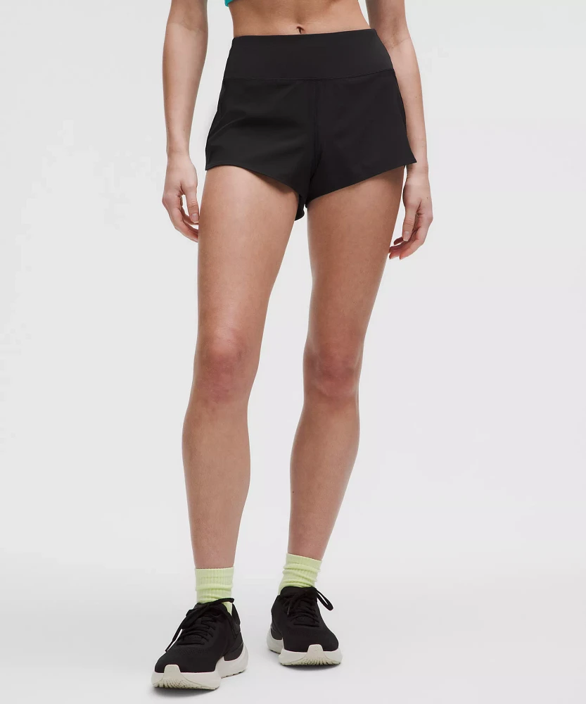 Speed Up High-Rise Mesh Vent Short 2.5" *Lace Trim | Women's Shorts