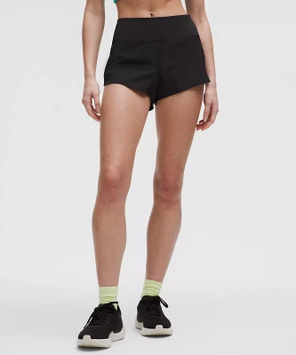 Speed Up High-Rise Mesh Vent Short 2.5" *Lace Trim | Women's Shorts