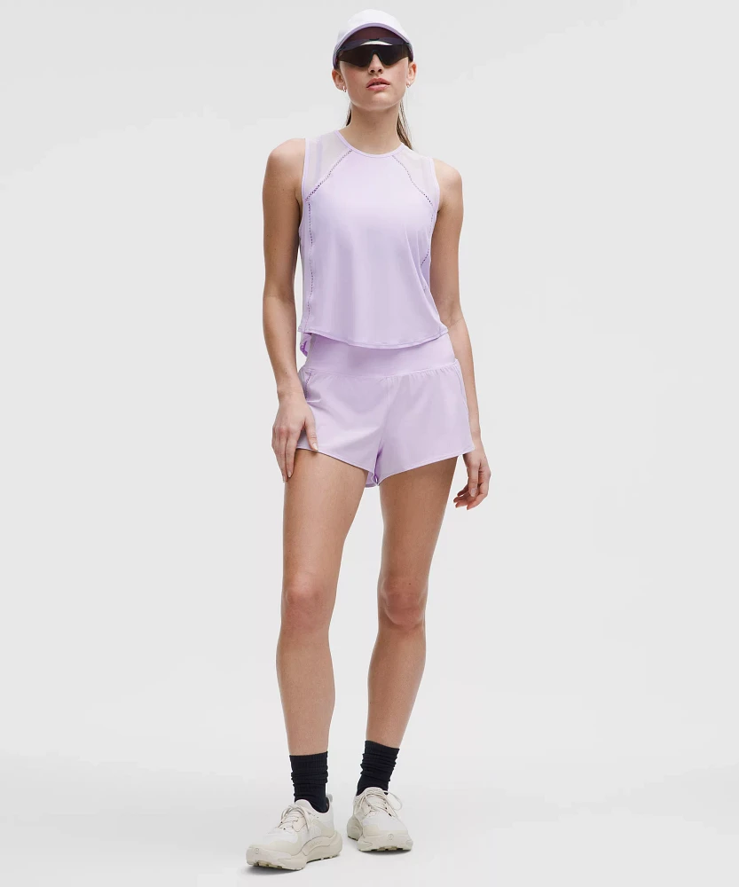 Speed Up High-Rise Mesh Vent Short 2.5" *Lace Trim | Women's Shorts