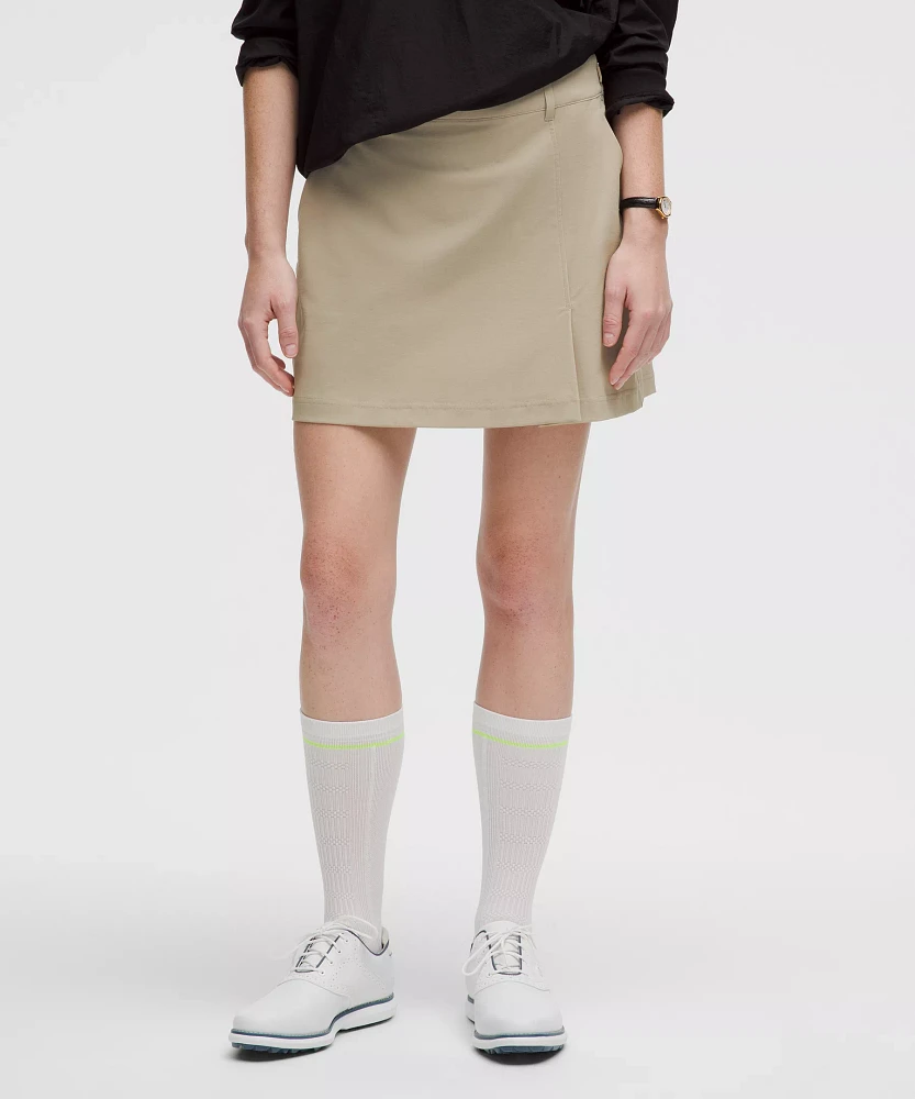 Stretch Twill Front Pleat Golf Skirt | Women's Skirts
