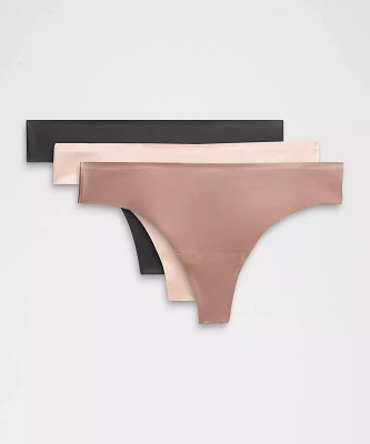 InvisiWear Mid-Rise Thong Underwear *3 Pack | Women's