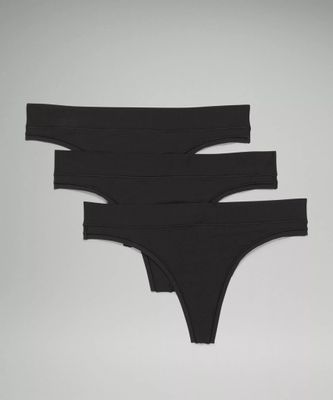 UnderEase Mid-Rise Thong Underwear *3 Pack | Women's