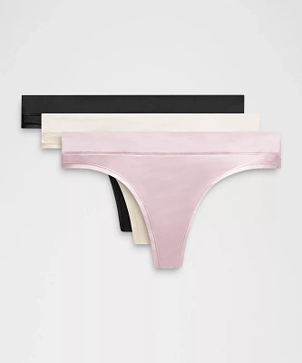 UnderEase Mid-Rise Thong Underwear *3 Pack | Women's