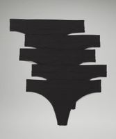 UnderEase Mid-Rise Thong Underwear *5 Pack | Women's