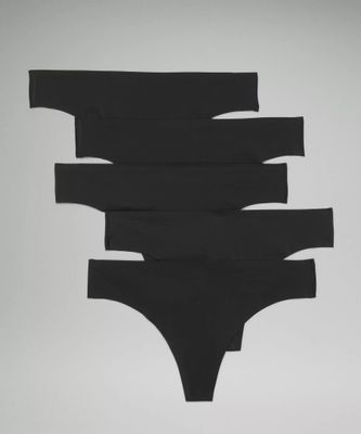 InvisiWear Mid-Rise Thong Underwear *5 Pack | Women's