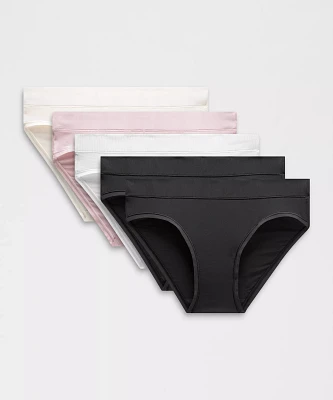 UnderEase Mid-Rise Bikini Underwear *5 Pack | Women's