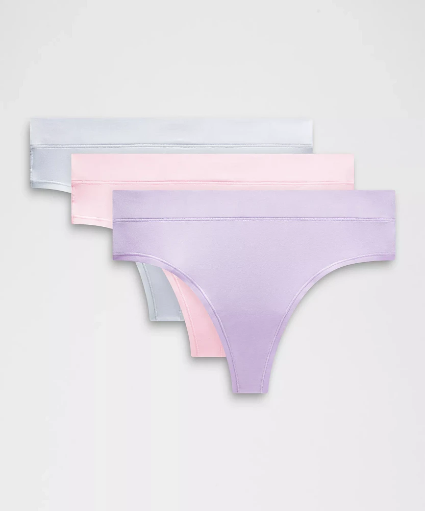 UnderEase High-Rise Thong Underwear *3 Pack | Women's