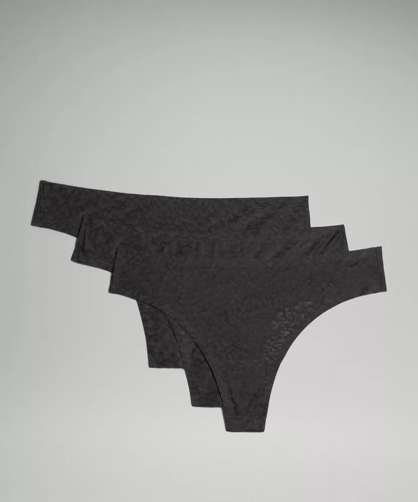 InvisiWear Mid-Rise Thong Underwear  Performance Lace *3 Pack | Women's