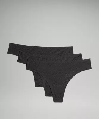InvisiWear Mid-Rise Thong Underwear  Performance Lace *3 Pack | Women's