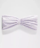 Women's Seersucker Check Gathered Headband | Hair Accessories