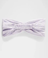 Women's Seersucker Check Gathered Headband | Hair Accessories