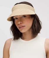 Women's Paper Straw Removable Sweatband Visor | Hats