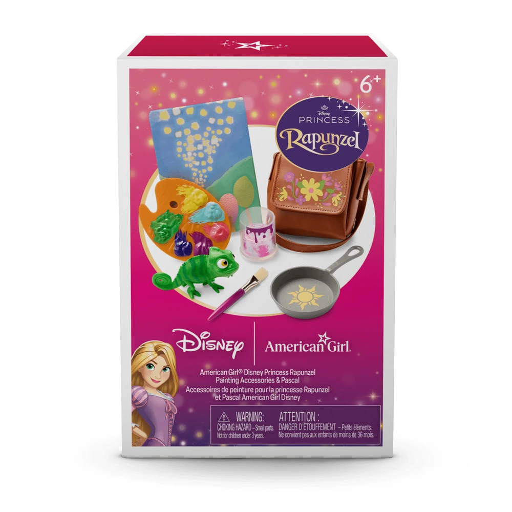 American Girl® Disney Princess Rapunzel Painting Accessories & Pascal for 18-inch Dolls