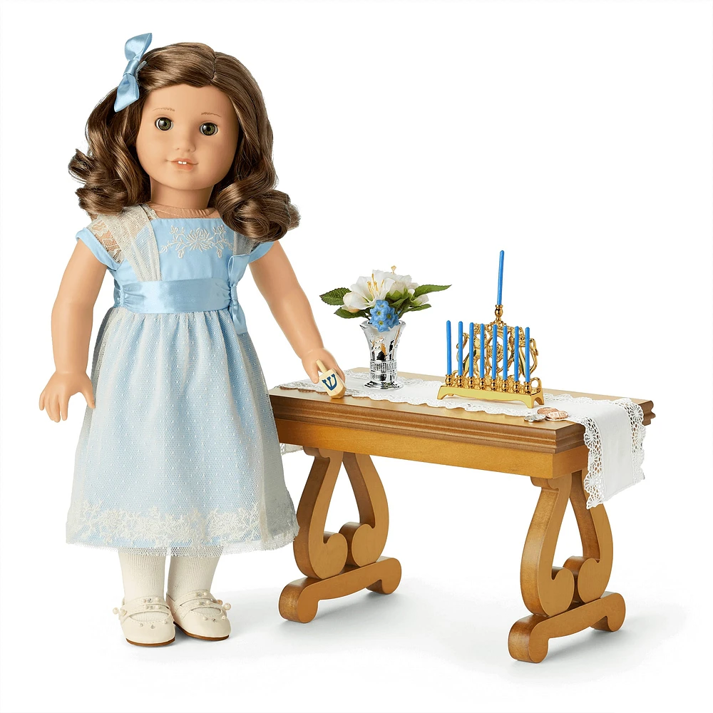 Rebecca’s™ Menorah & Dreidel Set for 18-inch Dolls (Historical Characters)