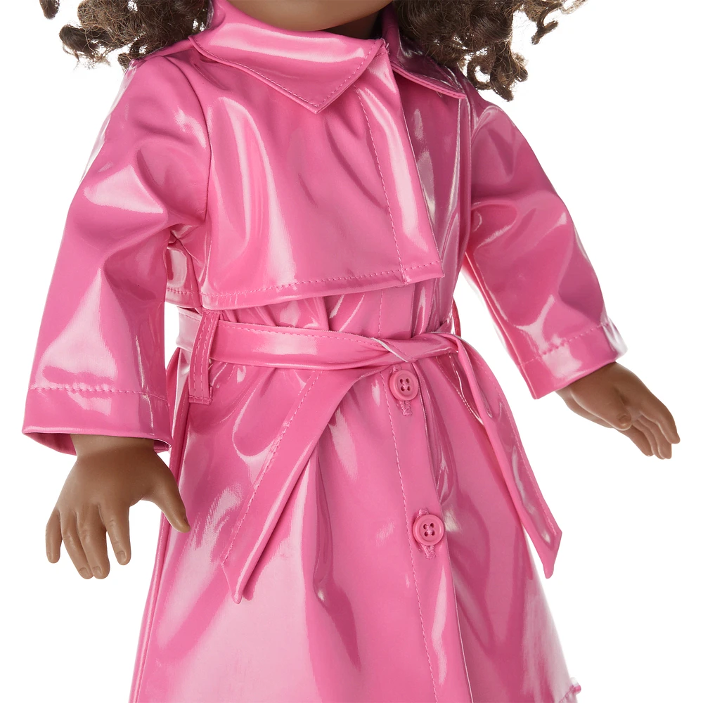 American Girl® x Something Navy Perfectly Pink Trench for 18-inch Dolls