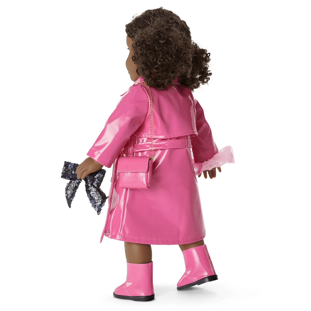 American Girl® x Something Navy Perfectly Pink Trench for 18-inch Dolls