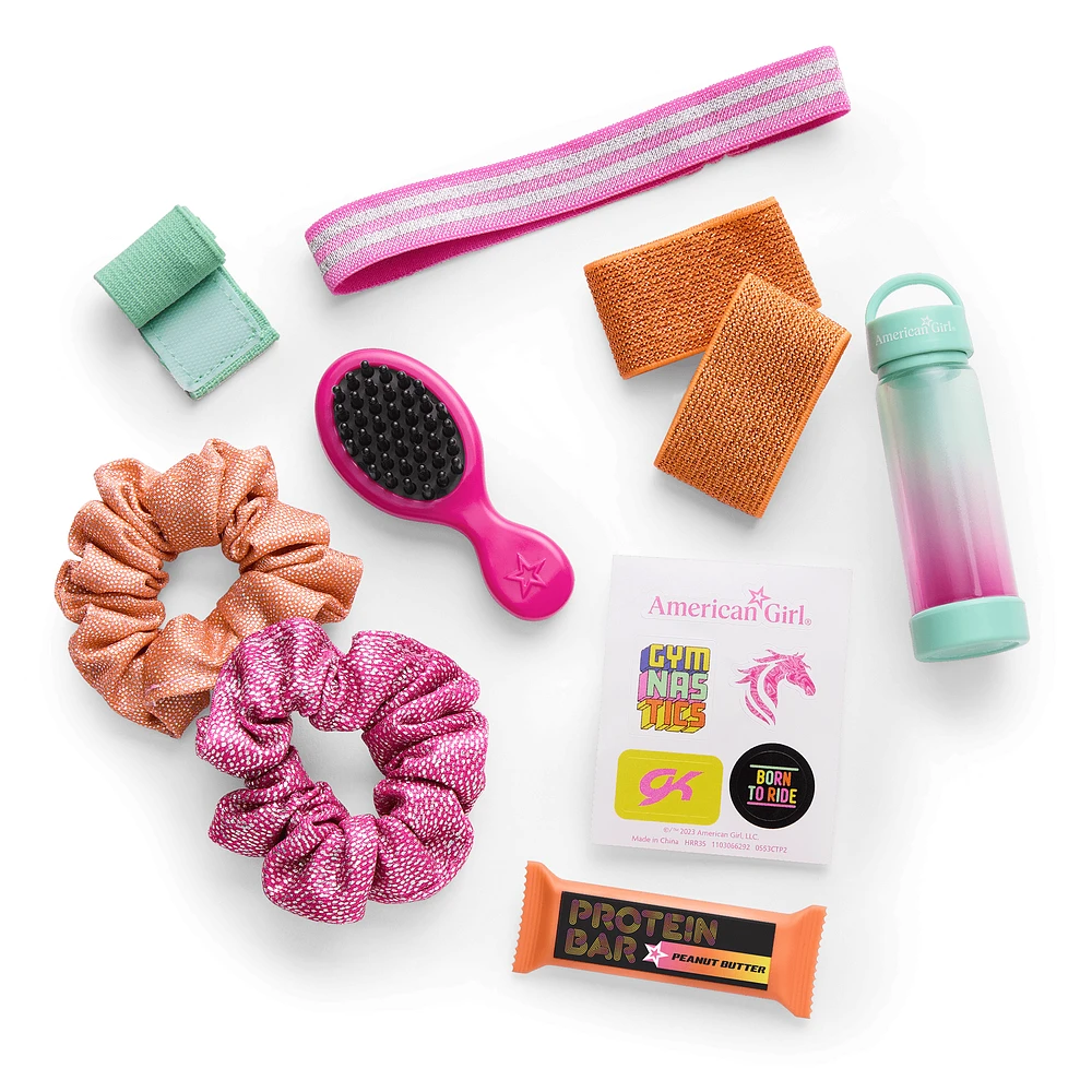 Lila's™ Gym Bag & Gear for 18-inch Dolls (Girl of the Year™ 2024)