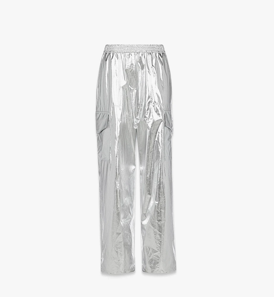 Cargo Pants Metallic Polyester