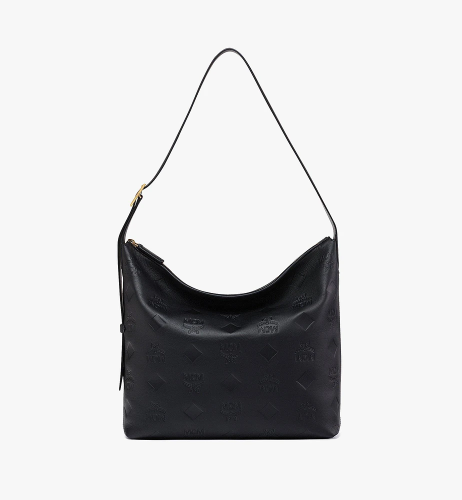 Aren Hobo Maxi Monogram Leather