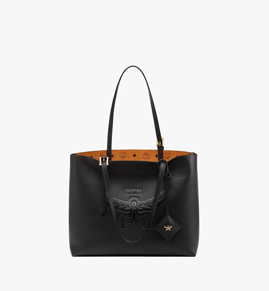 Himmel Shopper Embossed Logo Leather