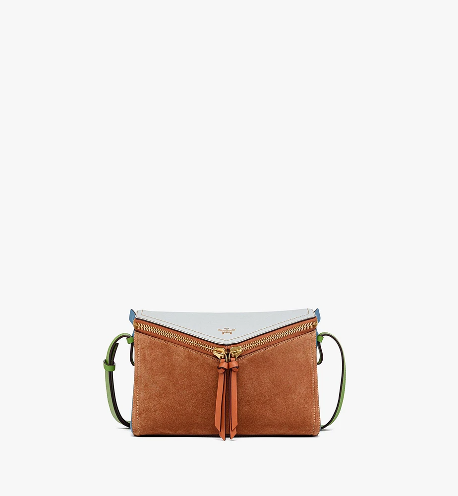 Diamant 3D Shoulder Bag Suede and Calf Leather