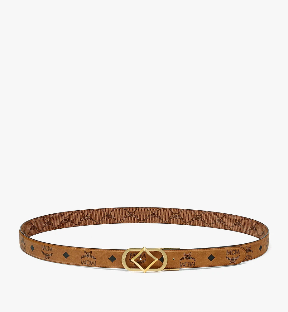 Diamond Buckle Reversible Monogram Belt