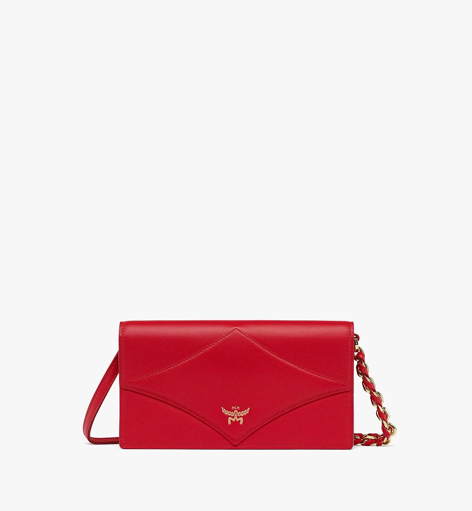 Diamond Chain Wallet in Calf Leather