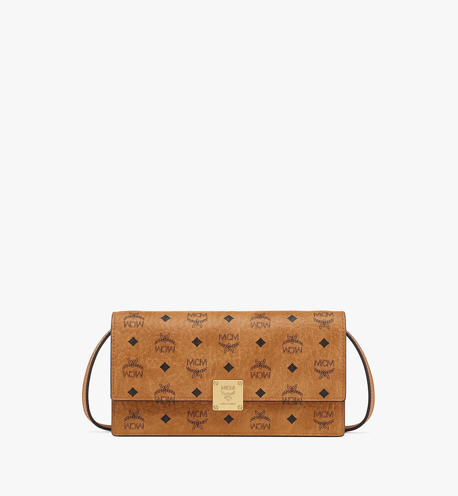 Aren Crossbody Wallet in Visetos