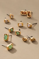 Mixed Shapes Post Earrings, Set of 3