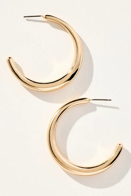 Sleek Thin Hoop Earrings